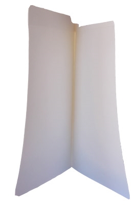 End Tab File Folder - White - Legal - 11 pt - Reinforced Full End Tab - Smead Compatible - 100/Box