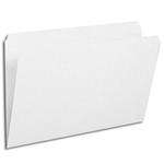 Top Tab File Folder With Fastener, Position 1, White, Legal Size, 11 pt, Reinforced Tab, Straight Cut - FilingSupplies.com Brand