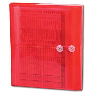 Smead 89527  Poly Envelope, 1-1/4" Expansion, String-Tie Closure, Side Load, Letter Size, Red, 120 Envelopes Per Carton  (89527)
