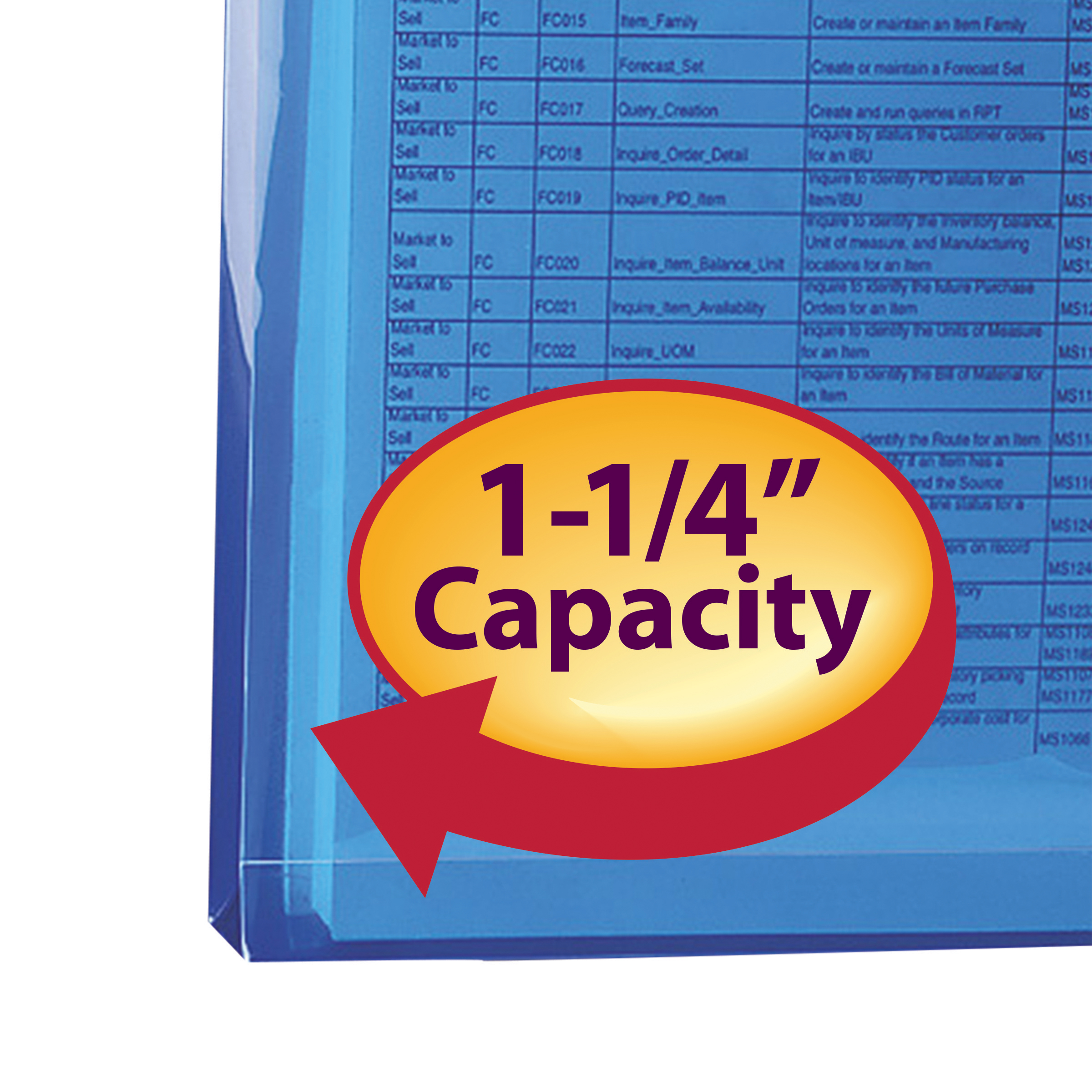 Smead 89522  Poly Envelope, 1-1/4" Expansion, String-Tie Closure, Side Load, Letter Size, Blue, Carton of 120