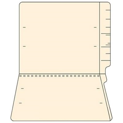Smead Compatible End Tab File Folder - 14 PT. Manila - Letter Size - Reinforced Tab - 50/Box