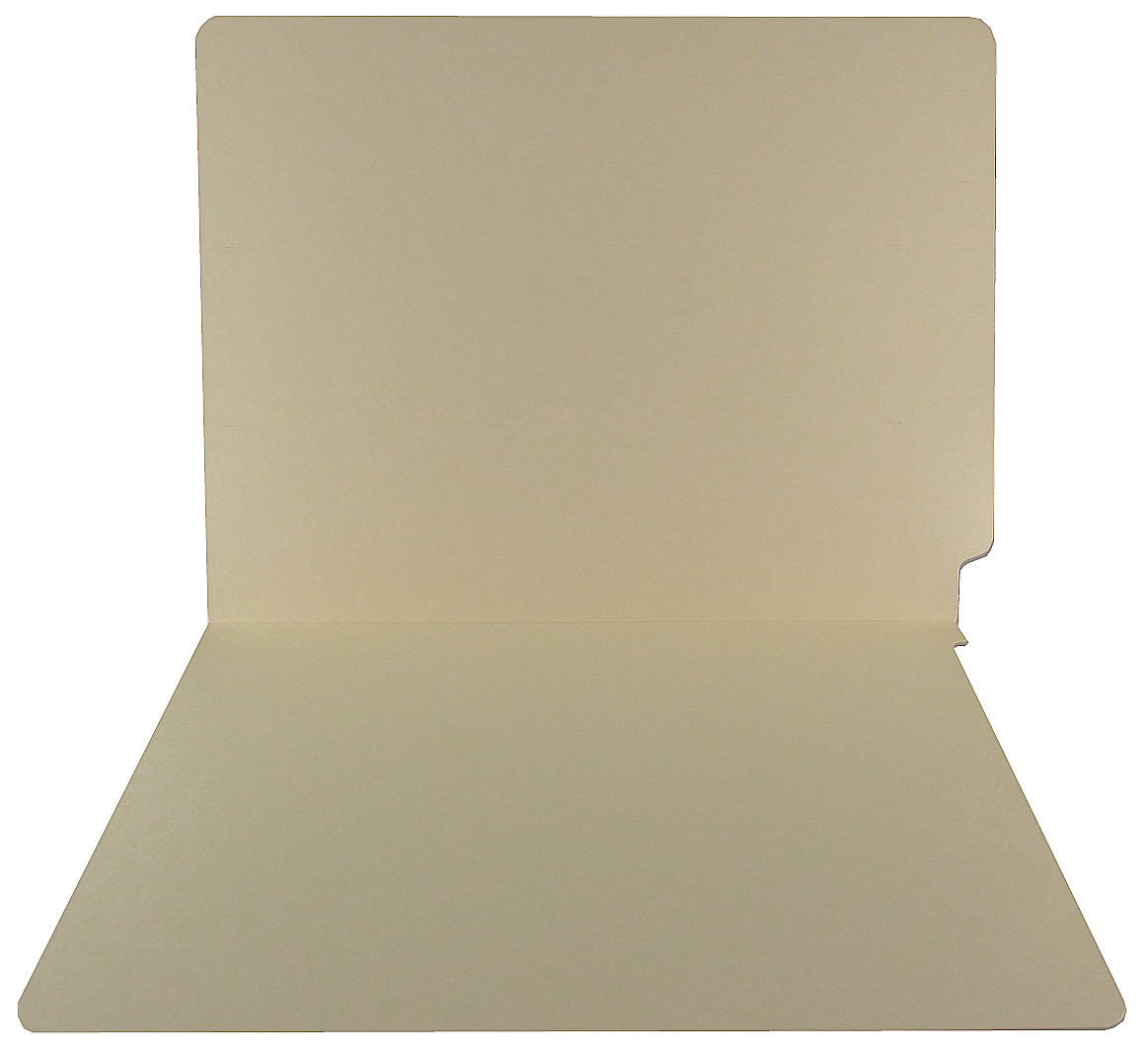 Dual Top and Side Tab Folder -11pt. Manila - Letter Size -  Reinforced Tabs with a  9" Drop Front - 100/Box