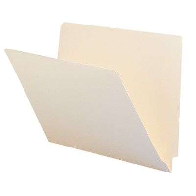 85S102 - Smead Compatible End Tab Folder - Manila - Letter Size - 11 pt - 9.5" - Single Ply - 100/Box