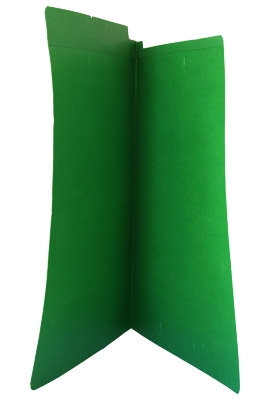 End-Tab Folder - Smead Compatible - 11Pt. End Tab Letter Full Cut - Green- Reinforced Tab - 100/BX