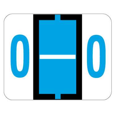 TAB Alphabetic Label (Sheet of 50) - O - Blue - A1286 Series