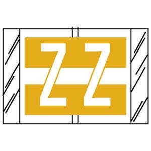 Col 'R' Tab Alpha Color Coded Labels - 82030 Series - Z