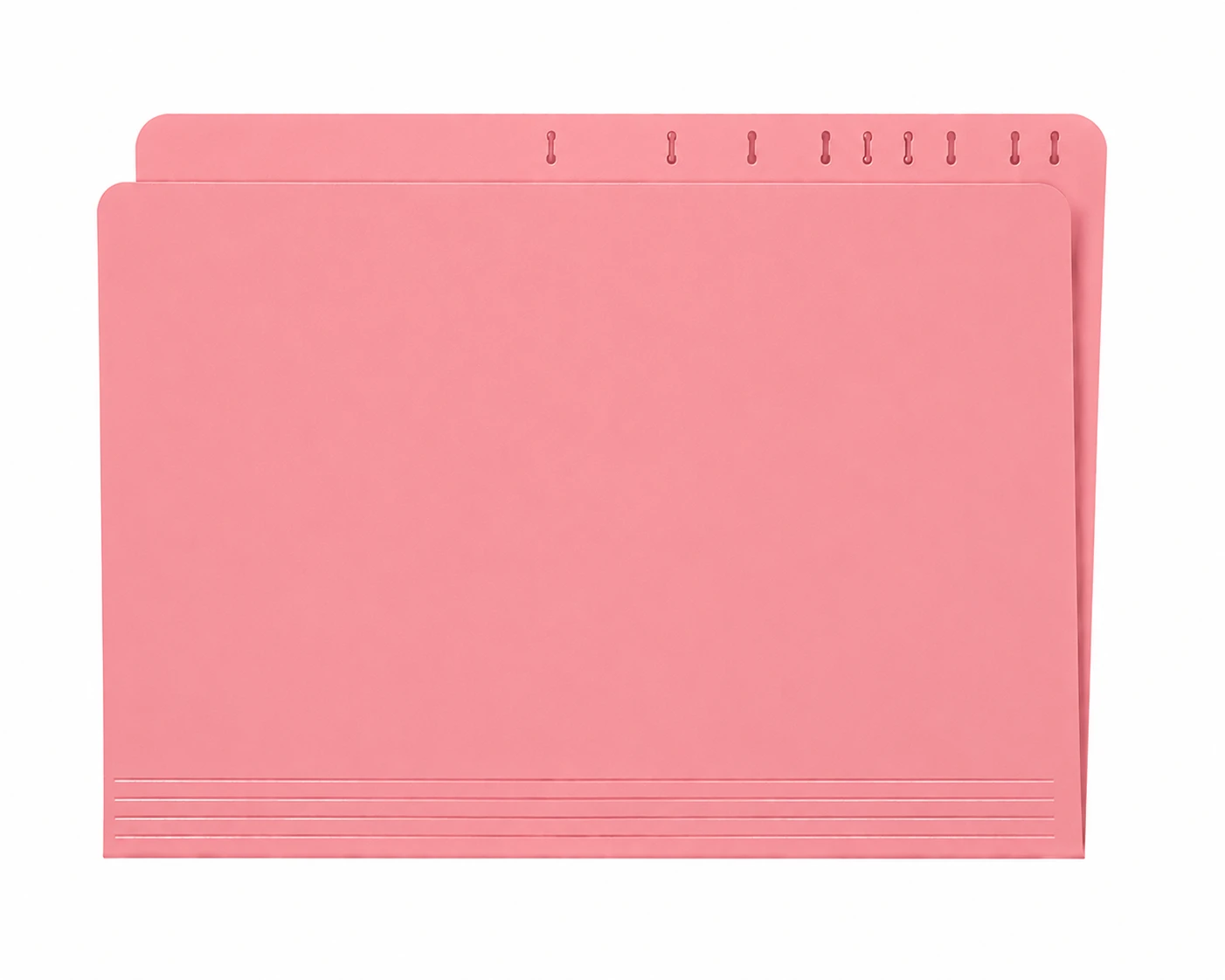 Top Tab File Folder, Pink, Legal Size, 11 pt, Reinforced Tab, Straight Cut - 100/Box