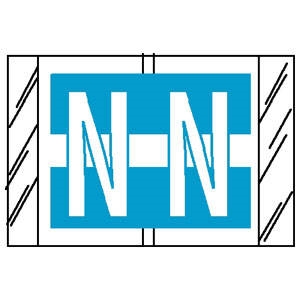 Col 'R' Tab Alpha Color Coded Labels - 82030 Series - N