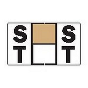 Jeter Series 7900 - Traco Match - Alphabetical Labels - ST -1 5/8" W x 15/16" H - 240 Labels Per Pack - Labels come on Sheets to fit 3 Ring Binder