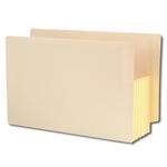 Smead 76174  End Tab File folder, Reinforced Straight-Cut Tab, 5-1/4" Accordion Expansion, Tyvek-Lined Gusset, Legal Size, Manila, 10 per Box (76174) - 4 Boxes - Total of 40