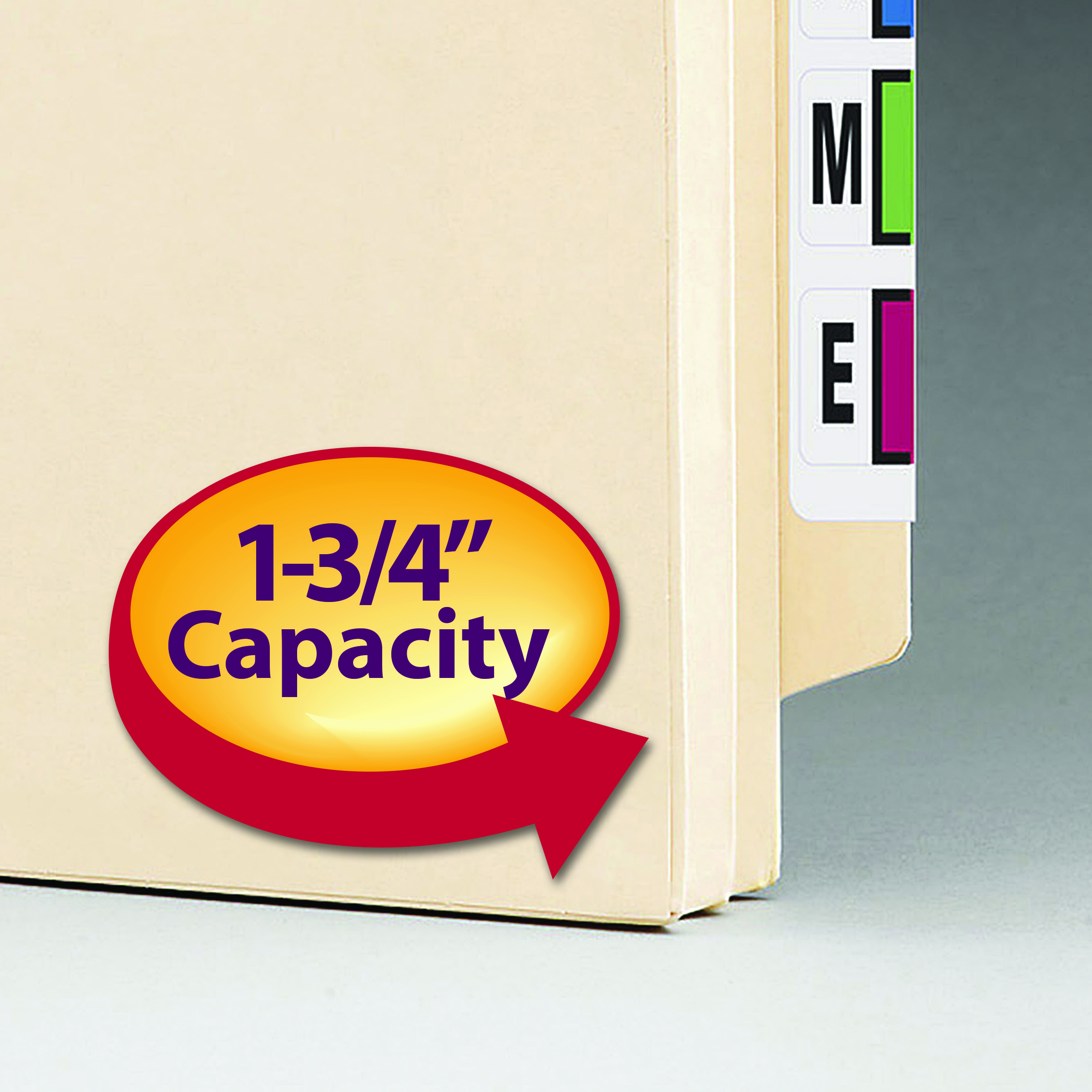 Smead 76114  End Tab File folder, Reinforced Straight-Cut Tab, 1-3/4" Accordion Expansion, Manila Gusset, Legal Size, Manila, 25 per Box (76114) - 4 Boxes - Total of 100