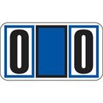 JETER Numeric Label - 7700 Series (Rolls) - 0 - Blue