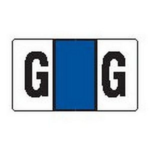 Jeter Series 7900 - Traco Match - Alphabetical Labels - G -1 5/8" W x 15/16" H - 240 Labels Per Pack - Labels come on Sheets to fit 3 Ring Binder