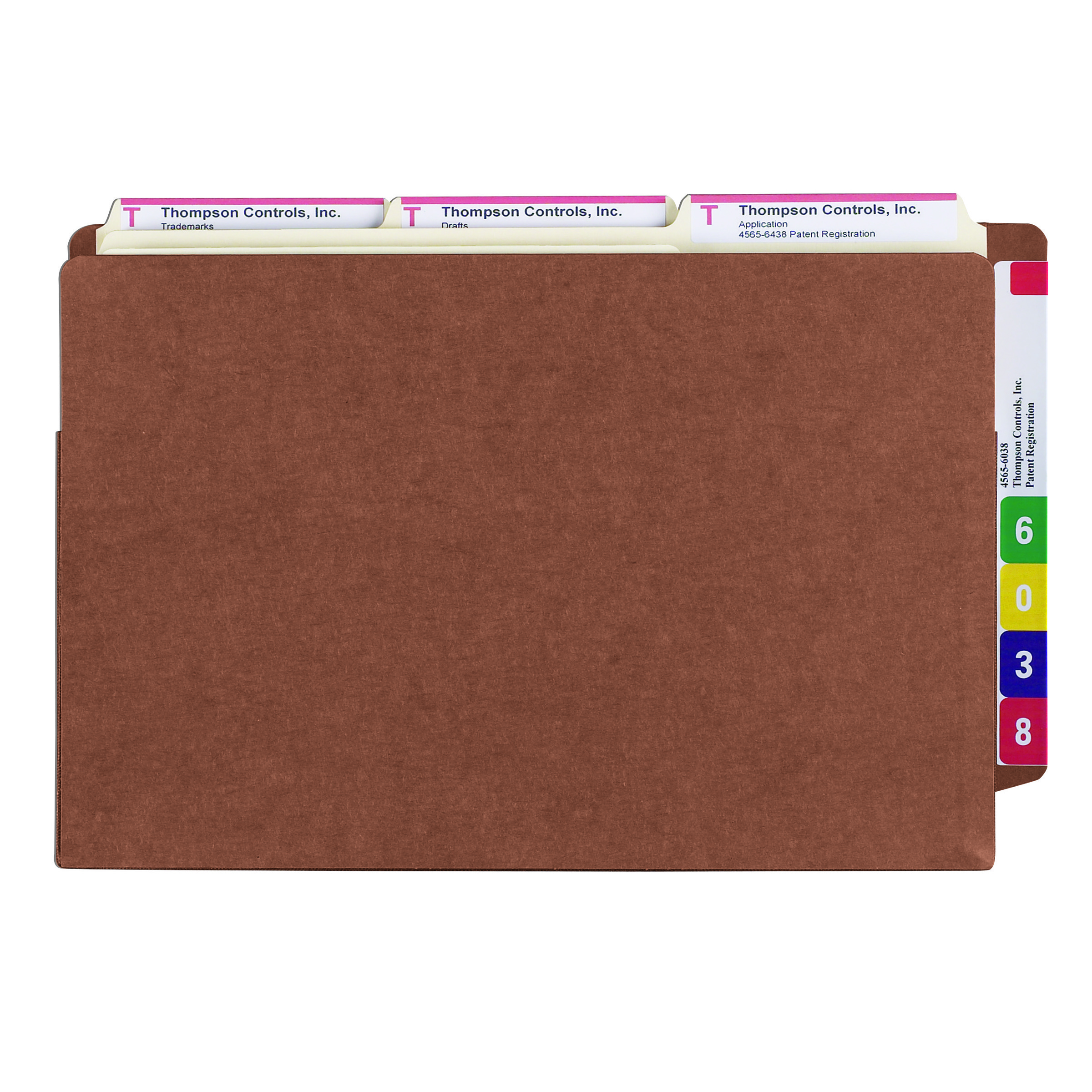 Smead 74780  End Tab TUFF File Pocket, Reinforced Straight-Cut Tab, Tyvek Gusset, Extra Wide Legal Size, Redrope (74780) - Total of 50