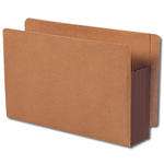 Smead End Tab Pocket, Reinforced Straight-Cut Tab, Extra Wide Legal Size, Redrope with Dark Brown Gusset (74681)