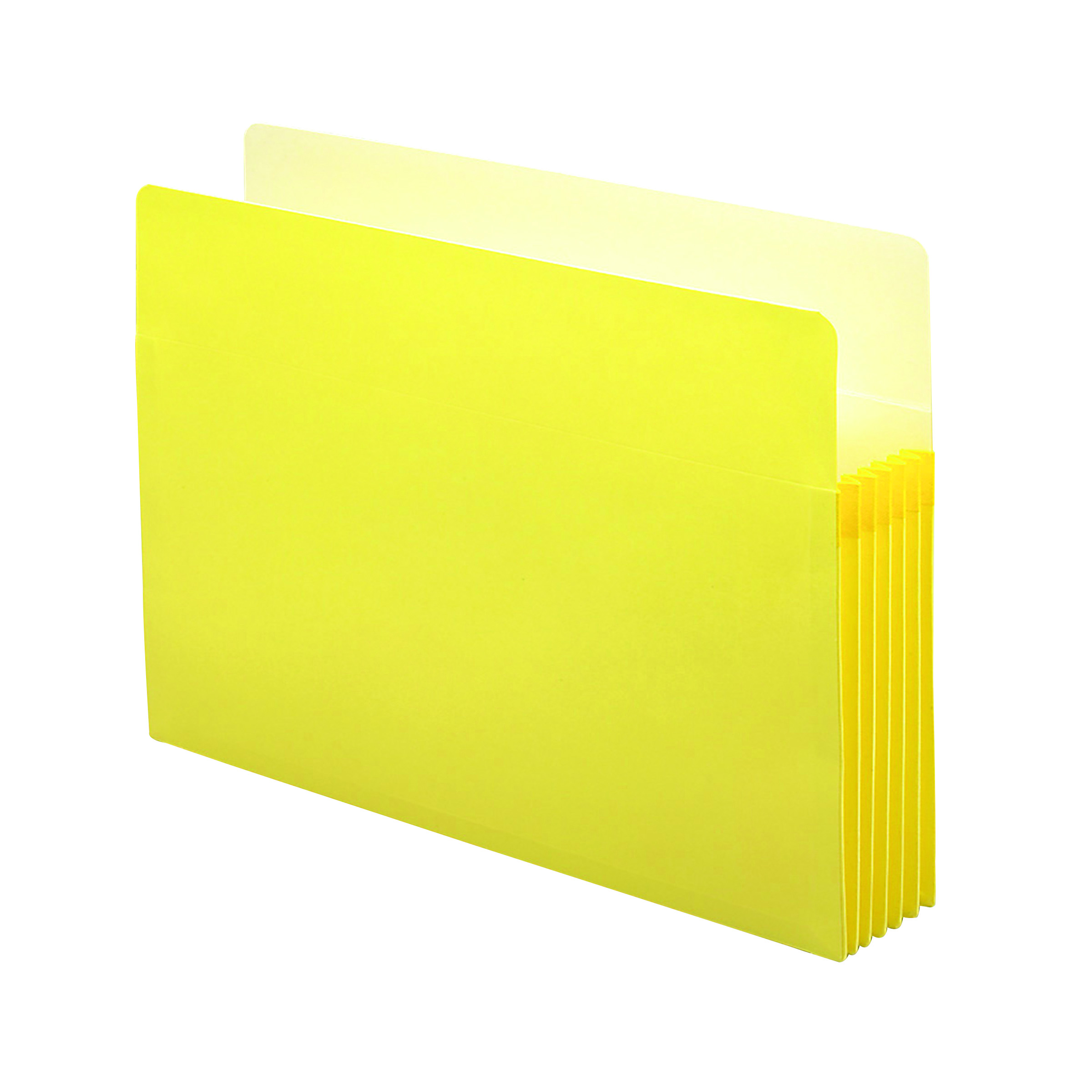 Smead 74243  File Pocket, Straight-Cut Tab, 5-1/4" Expansion, Legal Size, Yellow, 10 per Box (74243)