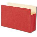 Smead 74241  File Pocket, Straight-Cut Tab, 5-1/4" Expansion, Legal Size, Red, 10 per Box (74241)