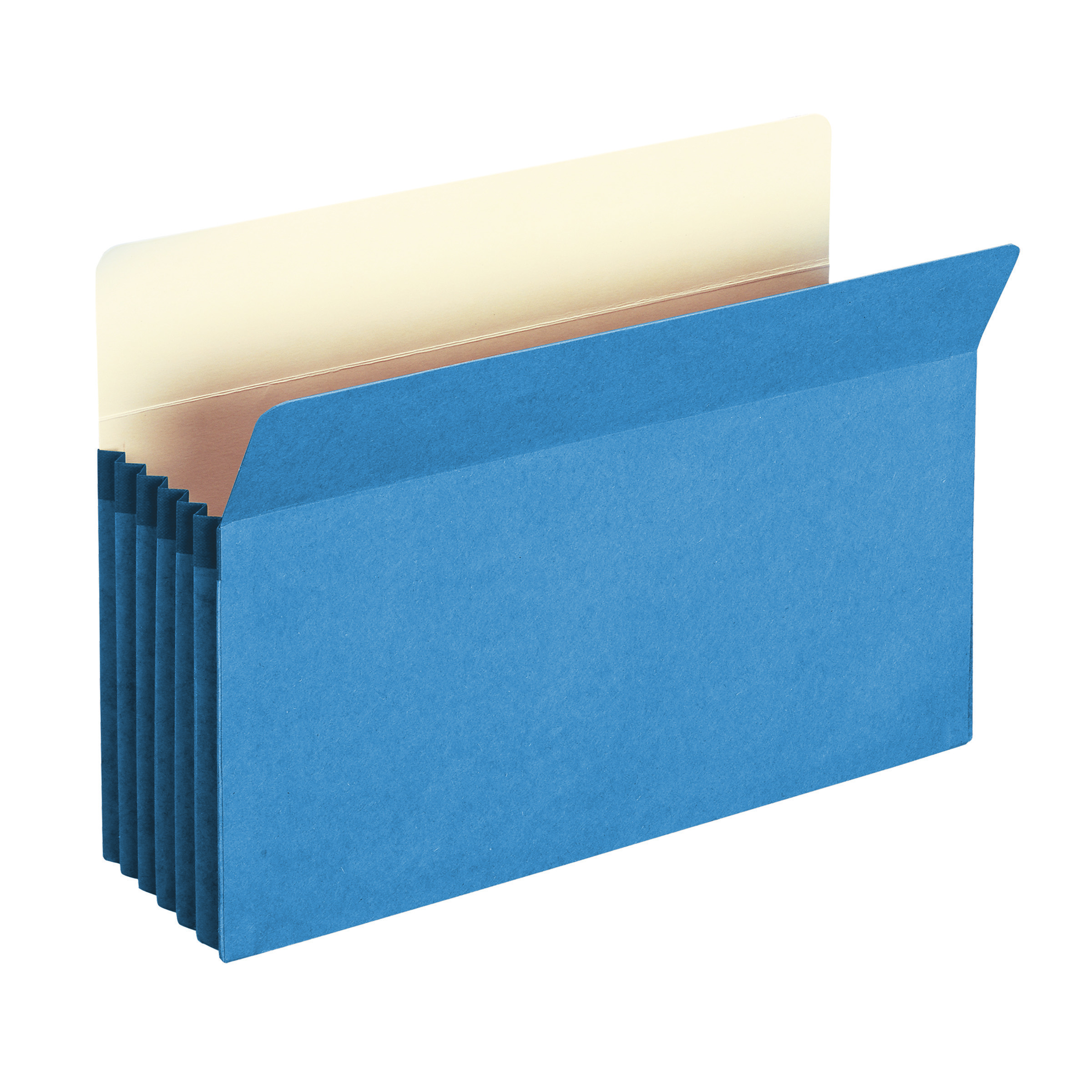 Smead 74235  File Pocket, Straight-Cut Tab, 5-1/4" Expansion, Legal Size, Blue, 10 per Box (74235)