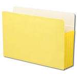 Smead 74233  File Pocket, Straight-Cut Tab, 3-1/2" Expansion, Legal Size, Yellow, 25 per Box (74233)