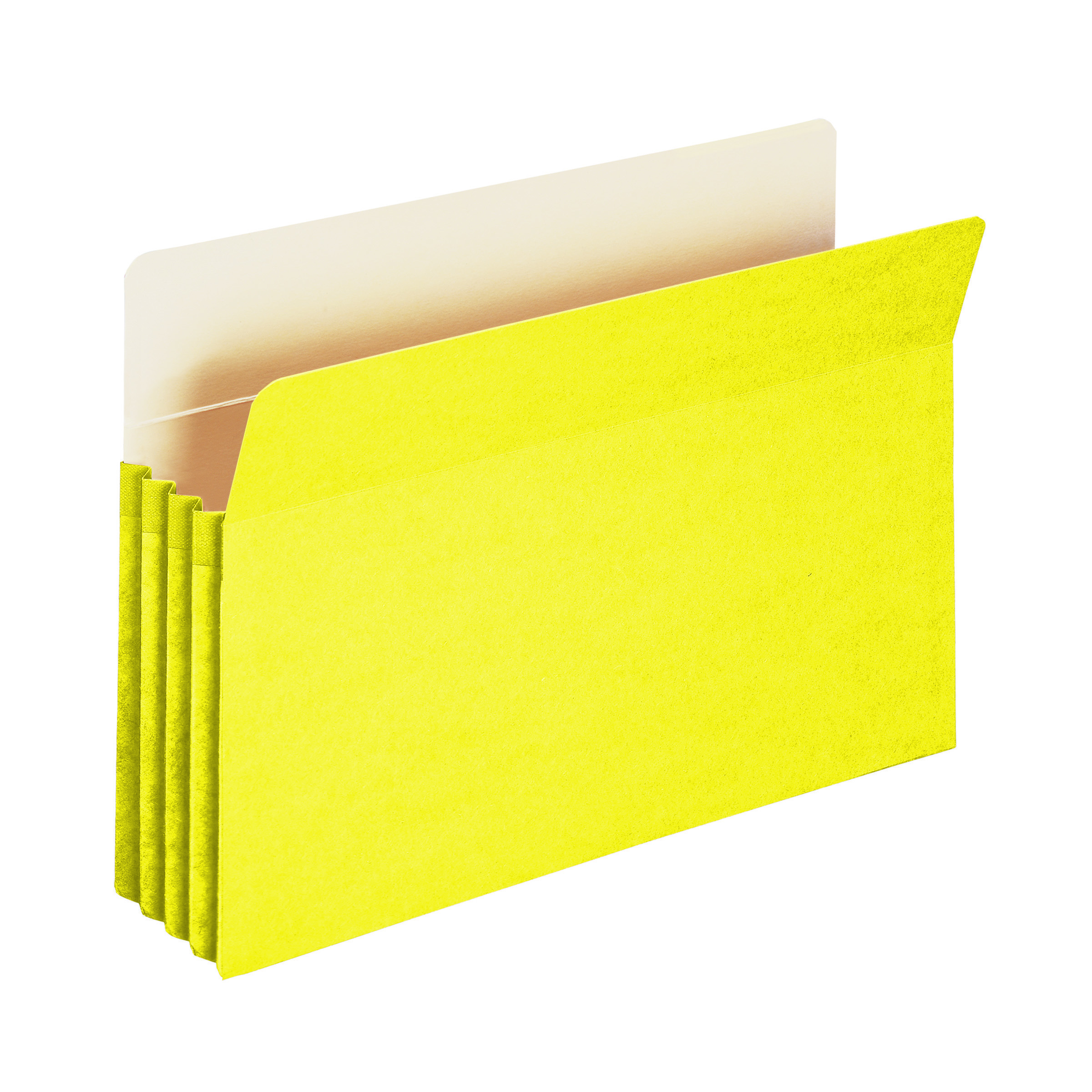 Smead 74233  File Pocket, Straight-Cut Tab, 3-1/2" Expansion, Legal Size, Yellow, 25 per Box (74233)
