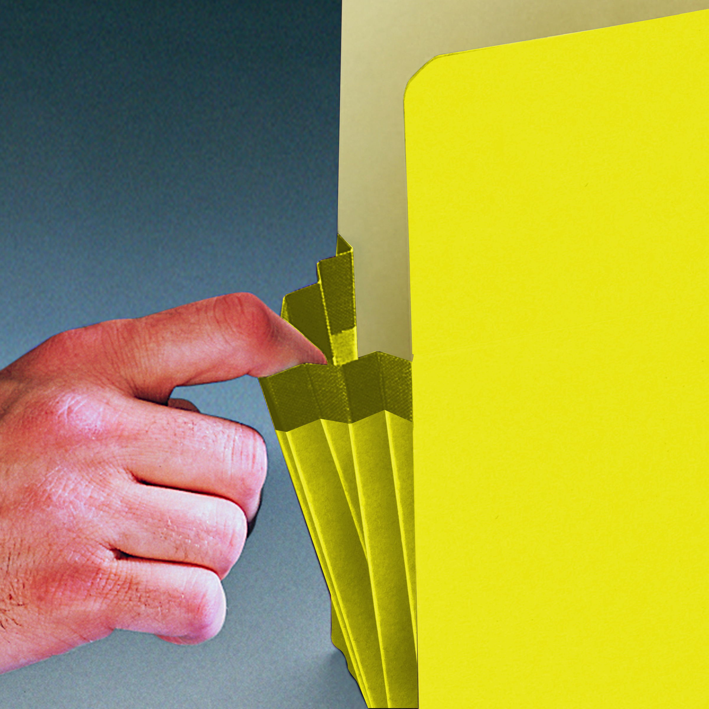 Smead 74233  File Pocket, Straight-Cut Tab, 3-1/2" Expansion, Legal Size, Yellow, 25 per Box (74233)