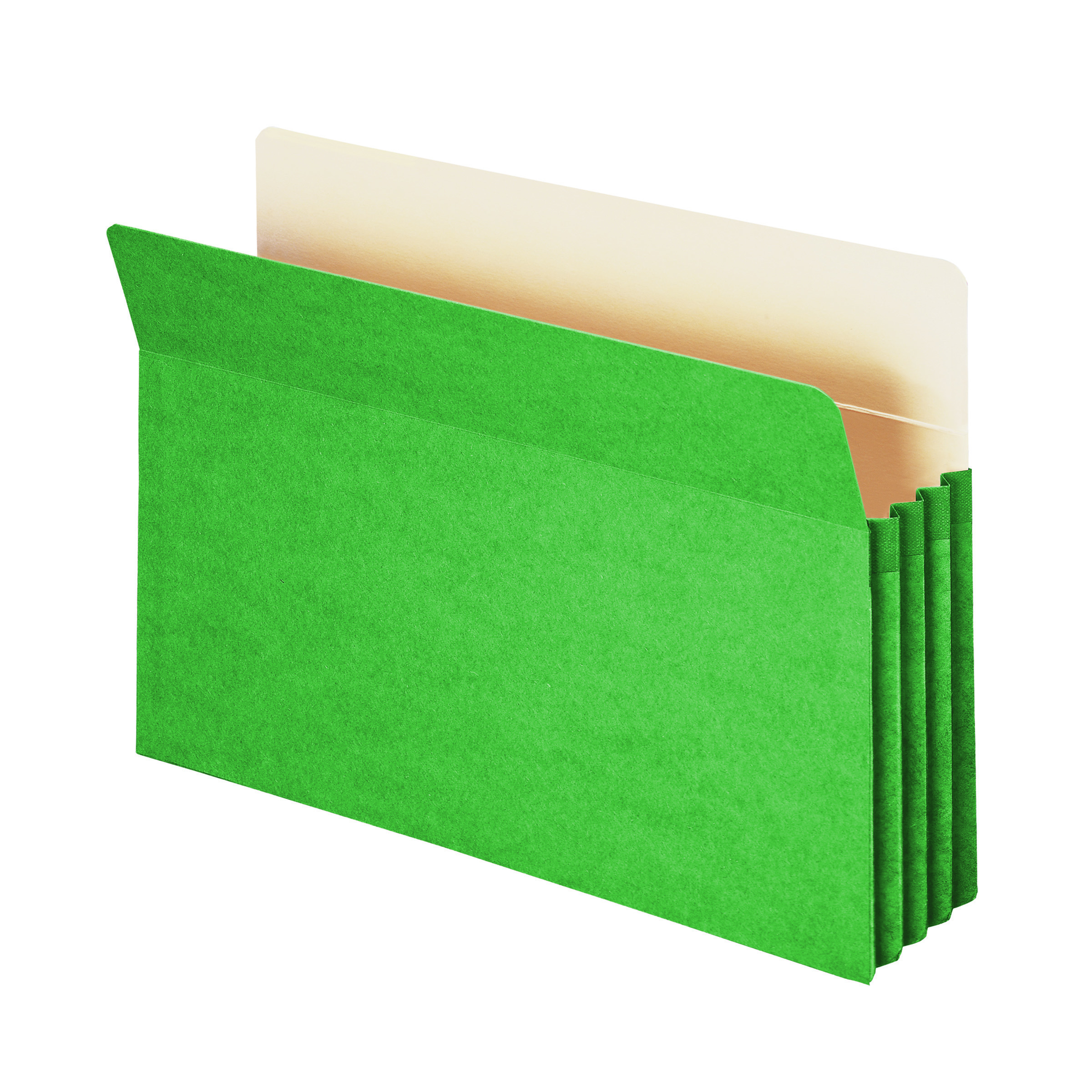 Smead 74226  File Pocket, Straight-Cut Tab, 3-1/2" Expansion, Legal Size, Green, 25 per Box (74226)