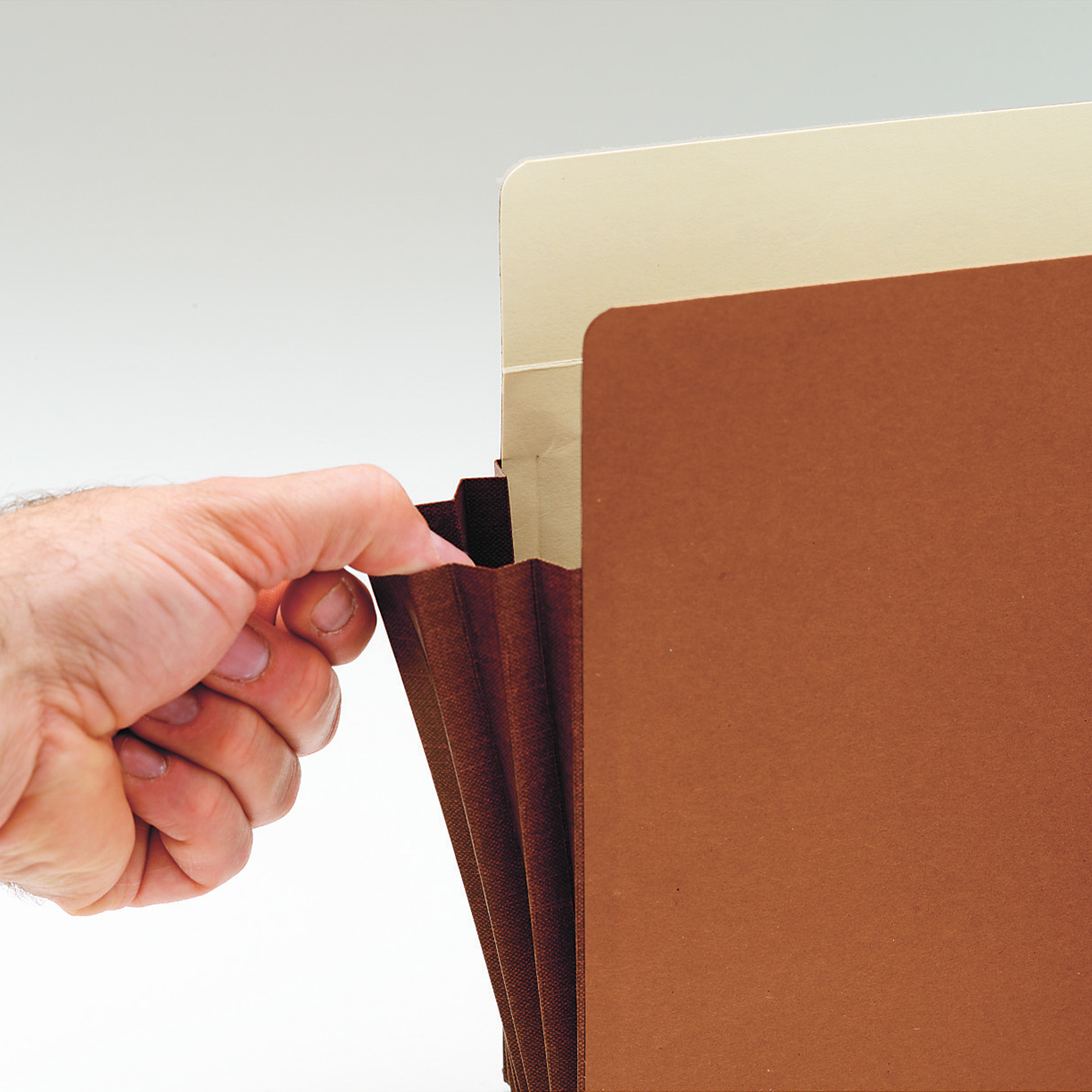 Smead 73395  TUFF Pocket File Pocket, Straight-Cut Tab, 7" Expansion, Letter Size, Redrope, Total of 25