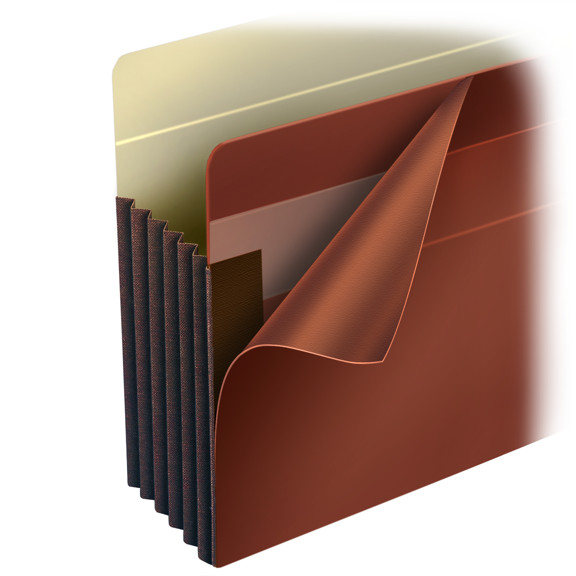 Smead 73395  TUFF Pocket File Pocket, Straight-Cut Tab, 7" Expansion, Letter Size, Redrope, Total of 25