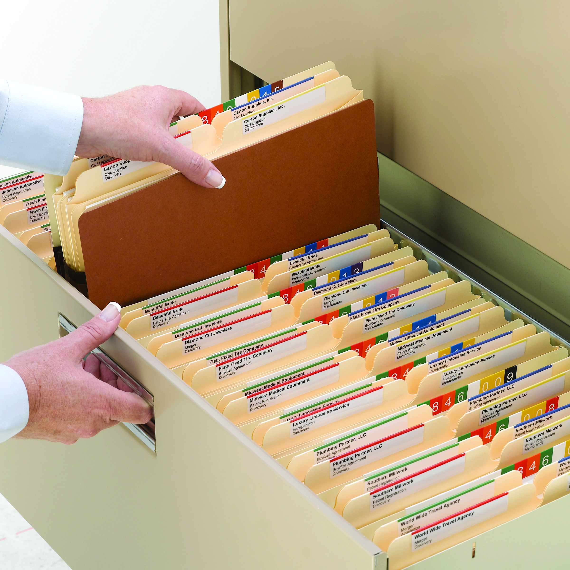 Smead 73395  TUFF Pocket File Pocket, Straight-Cut Tab, 7" Expansion, Letter Size, Redrope, Total of 25