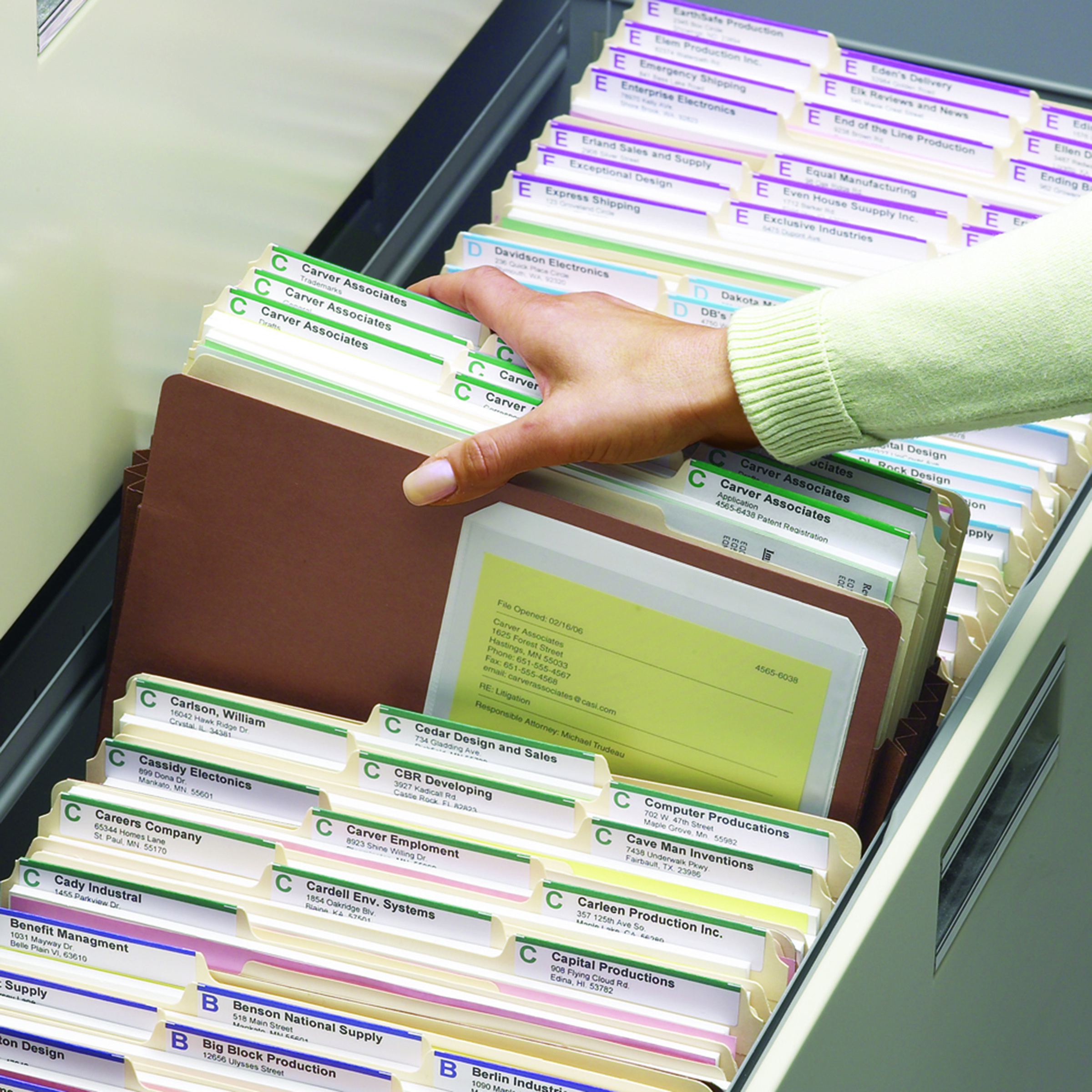 Smead 73395  TUFF Pocket File Pocket, Straight-Cut Tab, 7" Expansion, Letter Size, Redrope, Total of 25