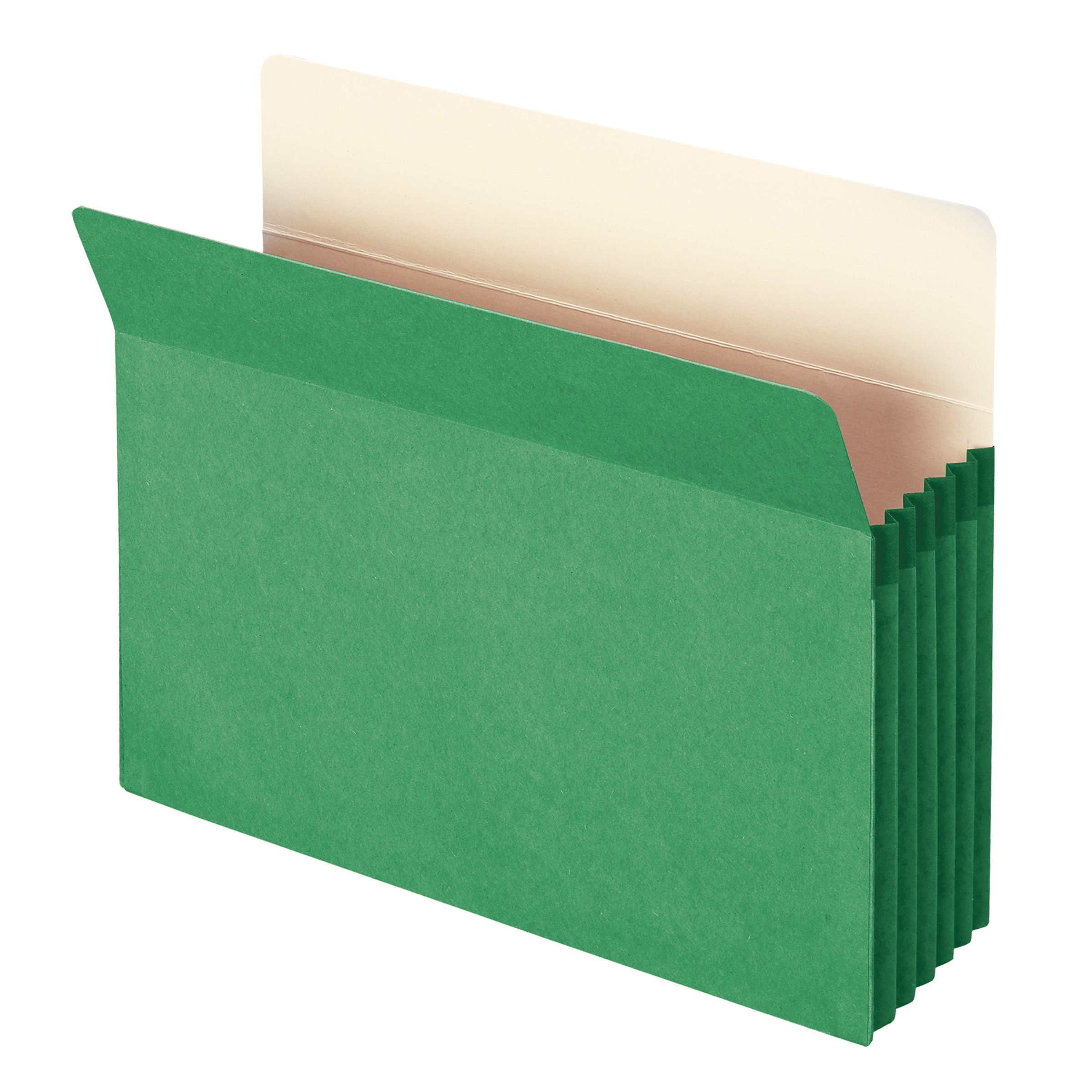 Smead 73236  File Pocket, Straight-Cut Tab, 5-1/4" Expansion, Letter Size, Green, 10 per Box (73236)