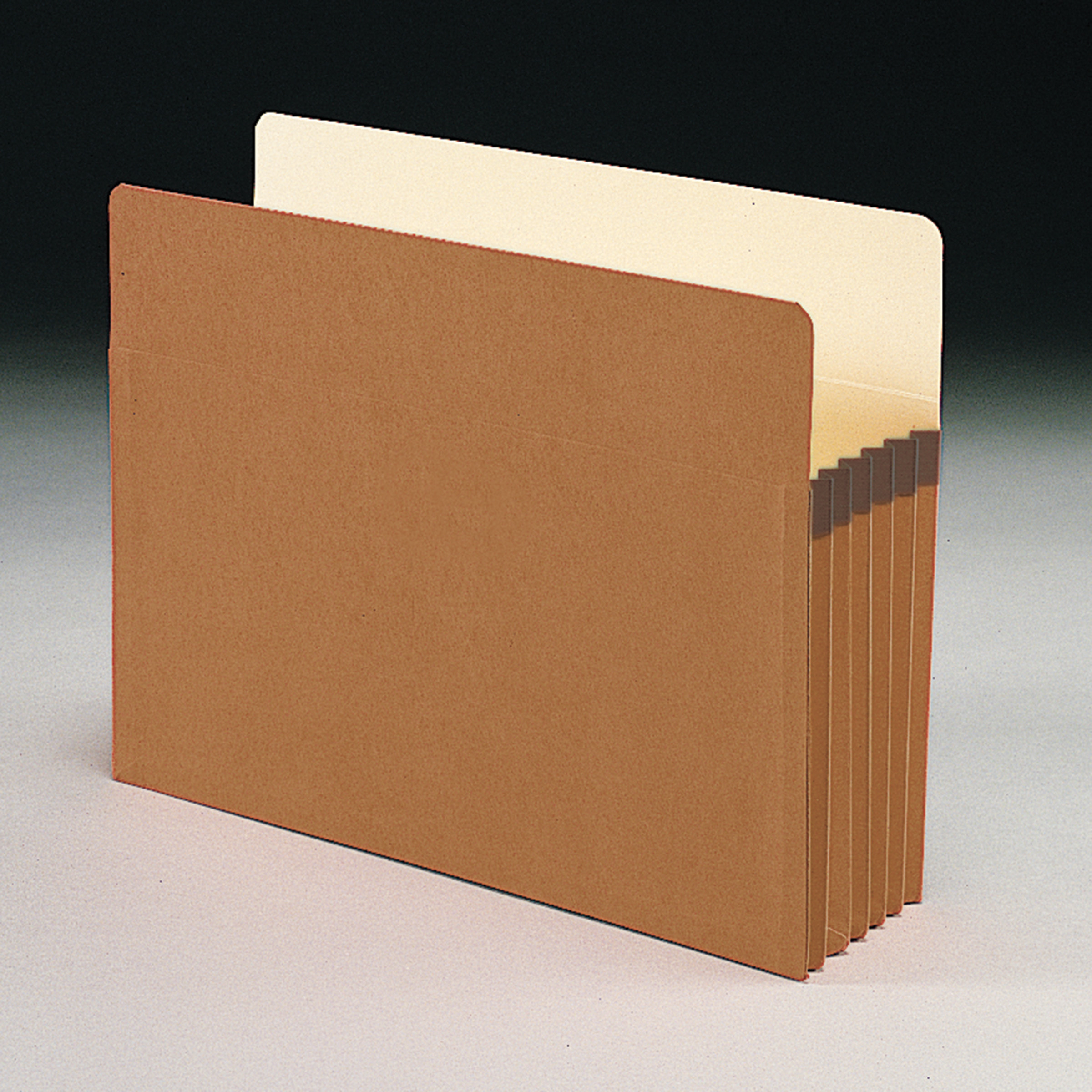 Smead 73206  100% Recycled File Pocket, Straight-Cut Tab, 5-1/4" Expansion, Letter Size, Redrope, 10 per Box (73206)