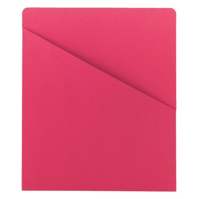 Smead 75433  Organized Up Slash Jacket, Letter Size, Red,  Carton of 500