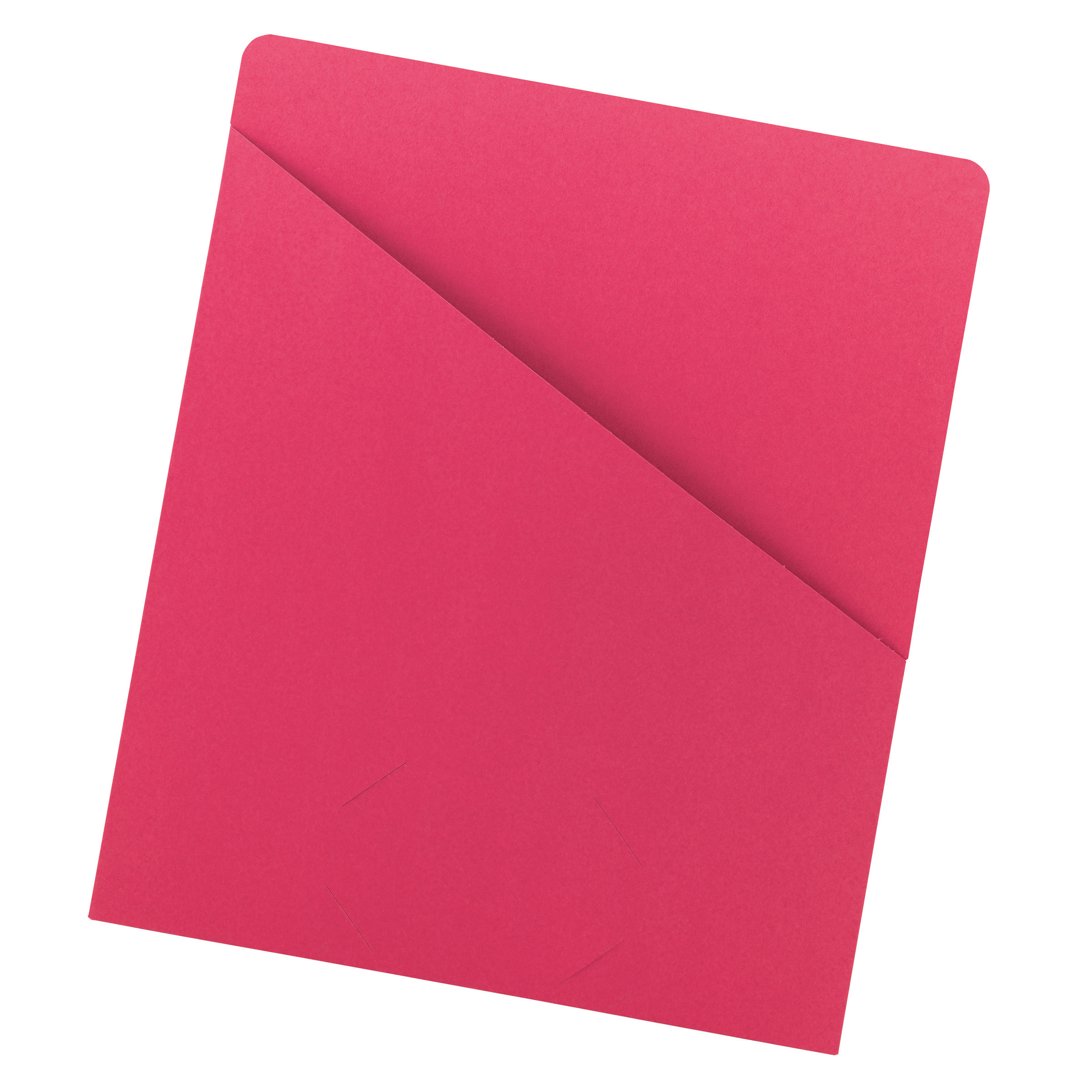 Smead 75433  Organized Up Slash Jacket, Letter Size, Red,  Carton of 500