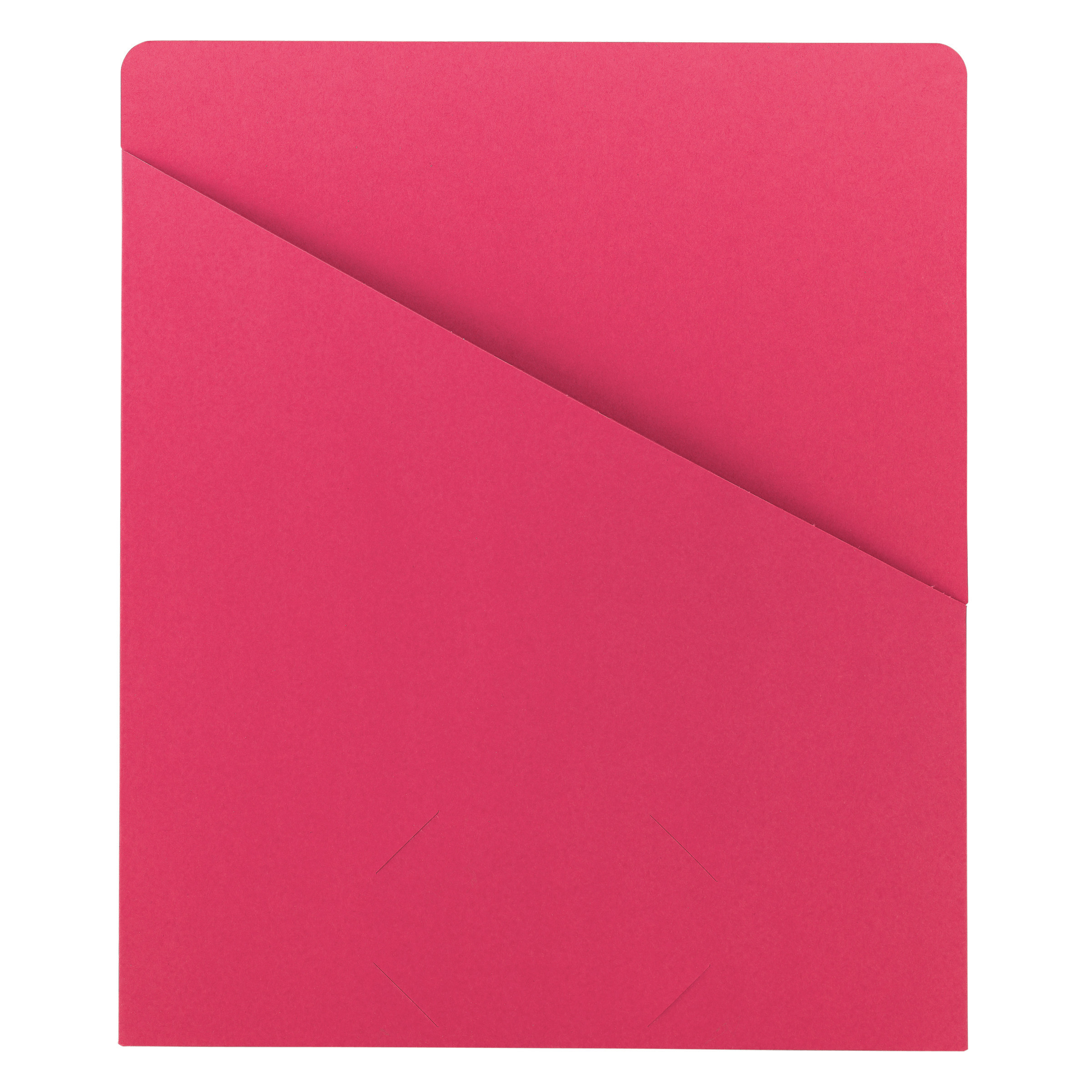 Smead 75433  Organized Up Slash Jacket, Letter Size, Red,  Carton of 500