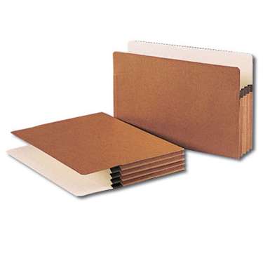Smead 74805  File Pocket, Straight-Cut Tab, 3-1/2" Expansion, Legal Size, Redrope, 50 per Box (74805)