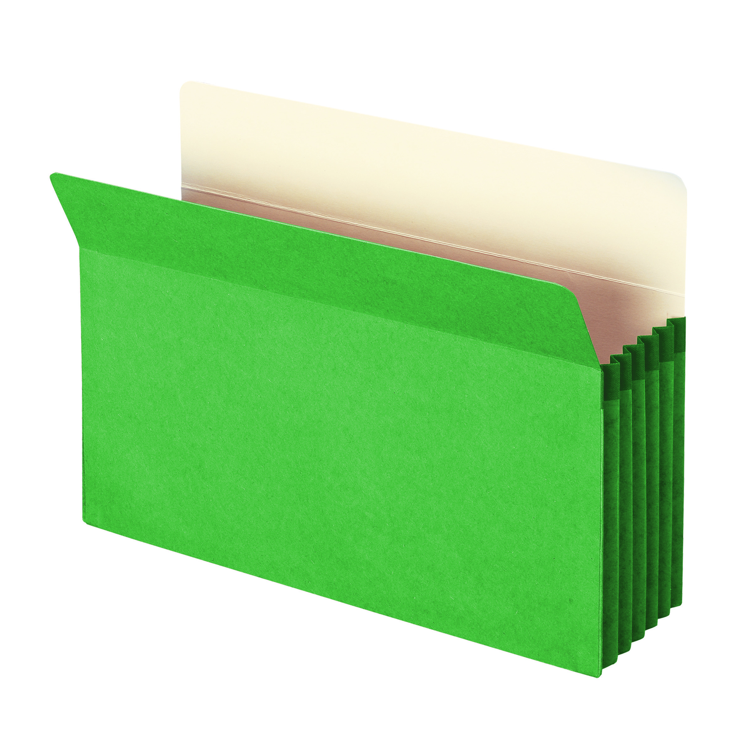 Smead 74236  File Pocket 74236, Straight-Cut Tab, 5-1/4" Expansion, Legal Size, Green, 10 per Box (74236)