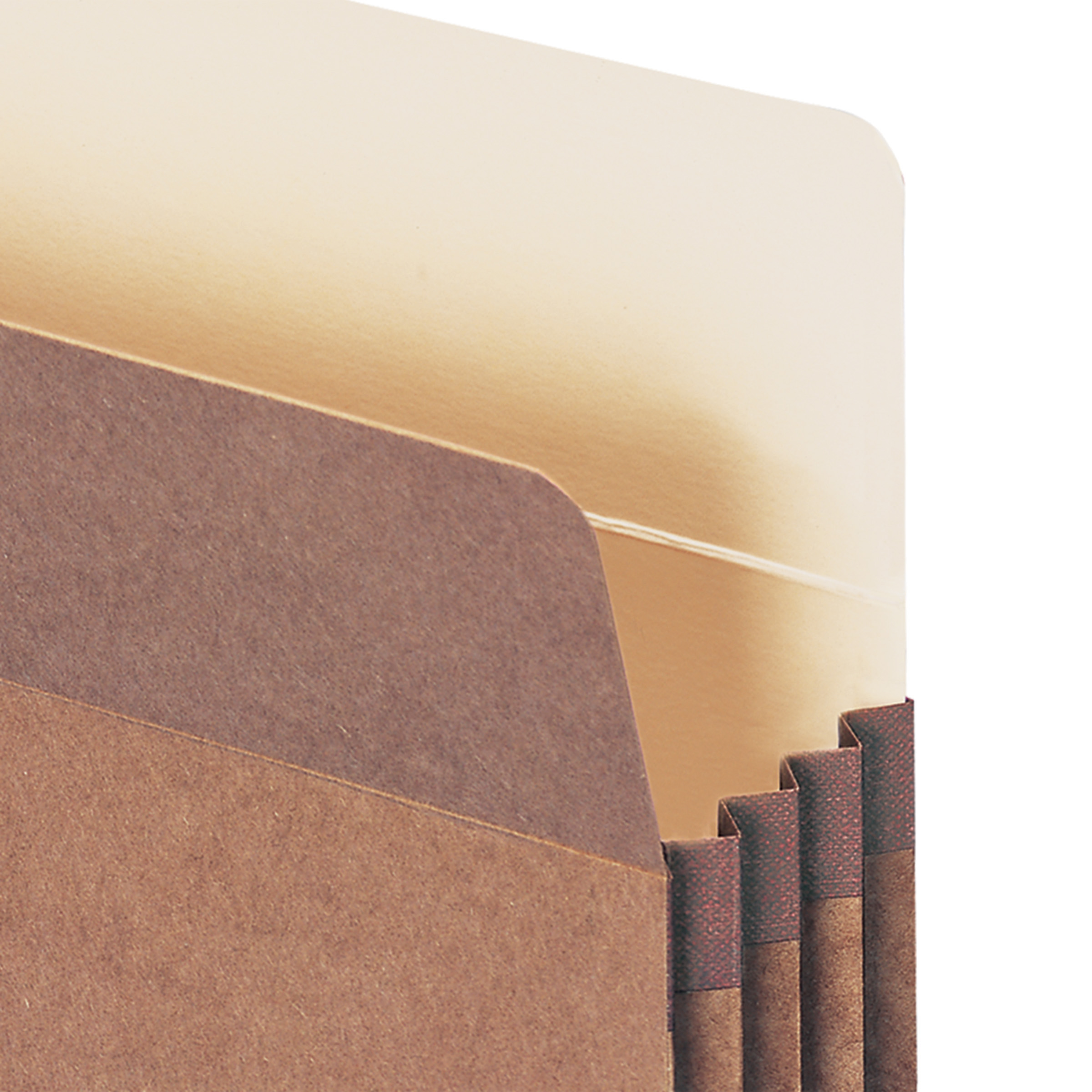 Smead 73205  100% Recycled File Pocket, Straight-Cut Tab, 3-1/2" Expansion, Letter Size, Redrope, 25 per Box (73205)