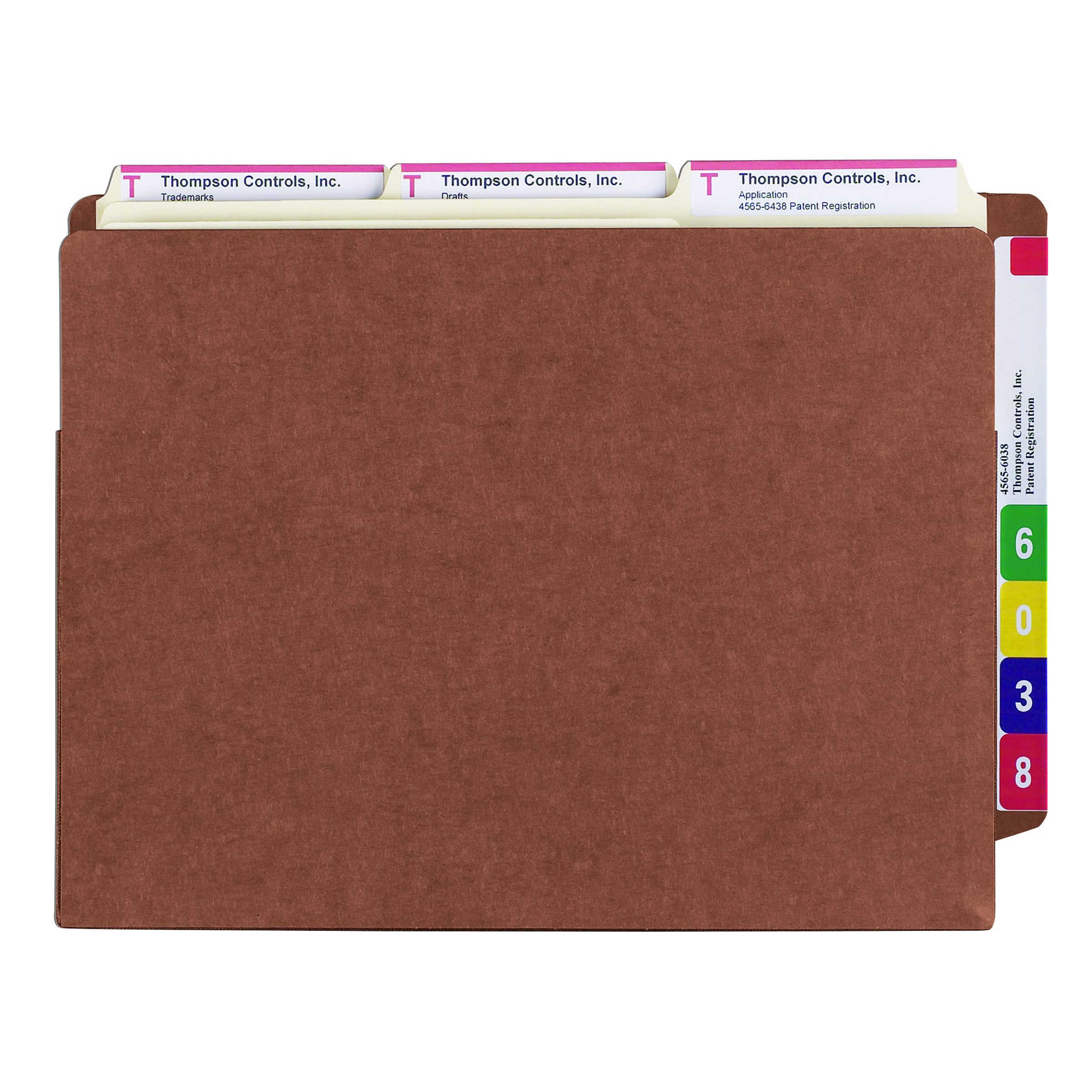 Smead 73795  End Tab TUFF File Pocket, Reinforced Straight-Cut Tab, Tyvek Gusset, Extra Wide, Redrope (73795) - Total of 50