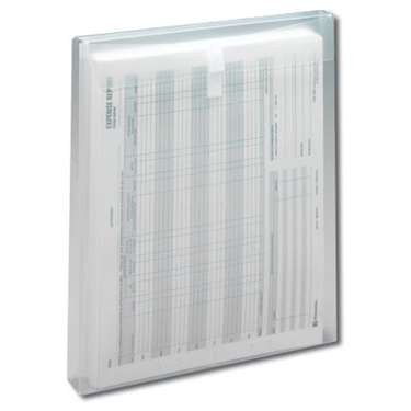 Smead 89670  Poly Envelope, 1-1/4" Expansion, Hook-and-Loop Closure, Top Load, Letter Size, Clear, Carton of 120