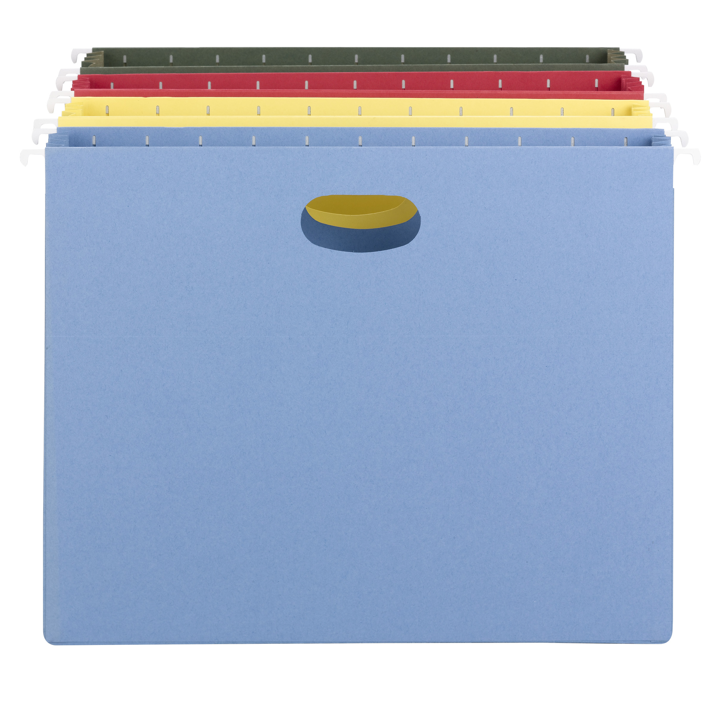 Smead 64290  Hanging Pocket, 3-1/2" Expansion, Letter Size, Assorted Colors, Carton of 48