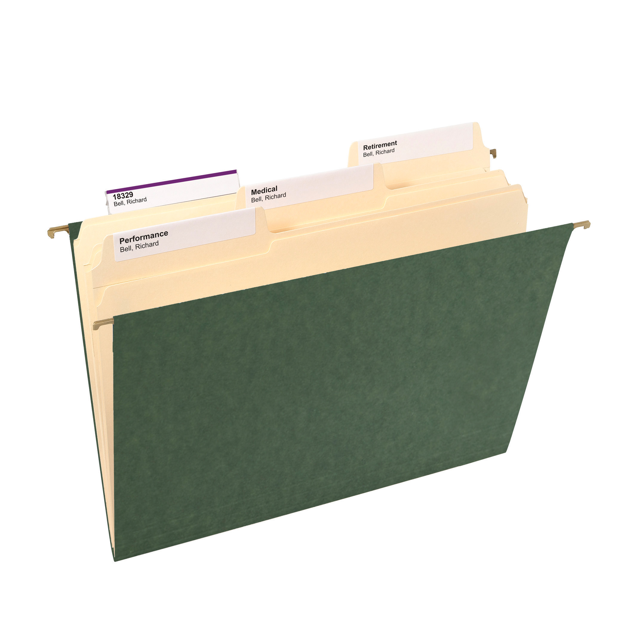 Smead 64010  Hanging File Folder, Letter Size, Standard Green, Carton of 250