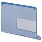 Smead End Tab Poly Out Guide, Two Pocket, Bottom Position Tab, Letter Size, Blue, 25 per Box (61951)
