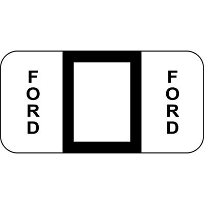 Reynolds & Reynolds Vehicle Car Make Labels - FORD - 3/4" H x 1/1/2" W - Ringbook Sheets - 270/Pack