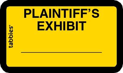 Plaintiff's Exhibit Yellow, 252 Labels/Pkg