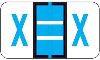 JETER Alphabetic Labels - 5100 Series (Sheets) - X - Blue