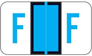 JETER Alphabetic Labels - 5100 Series (Sheets) - F - Blue