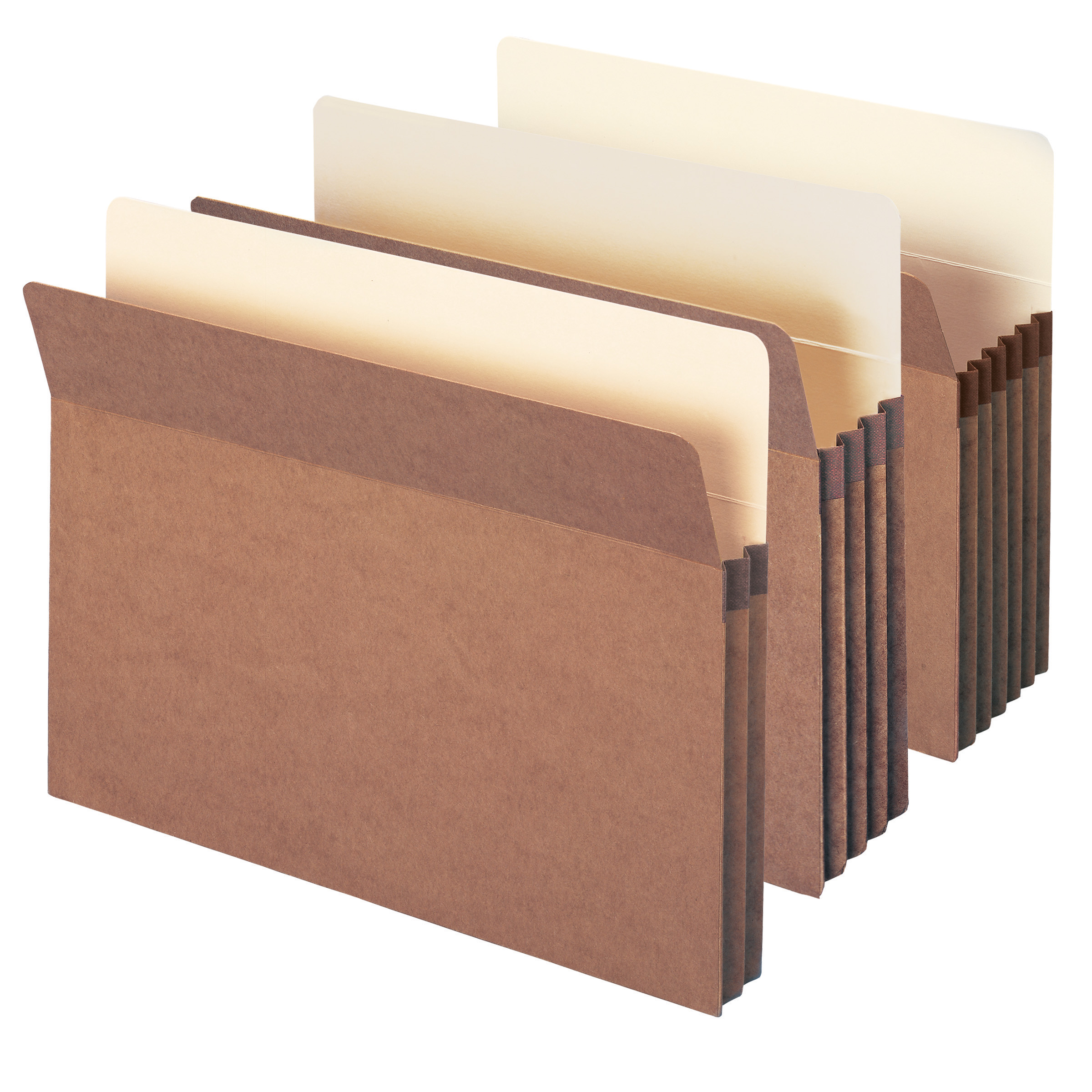 Smead 73214  File Pocket, Straight-Cut Tab, 1-3/4" Expansion, Letter Size, Redrope, 25 per Box (73214) - 4 Boxes - Total of 100