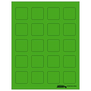 Labels-U-Create Laser 1-1/2"x1-1/2", Green