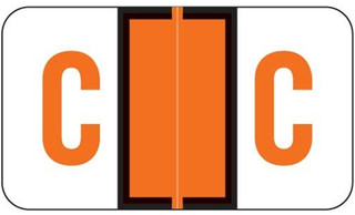 JETER Alphabetic Labels - 5100 Series (Sheets) - C - Orange